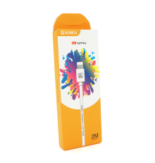 Кабель iKAKU KSC-332 YOUCHUANG charging data cable series for iphone, White, довжина 2м, 2,4А, BOX