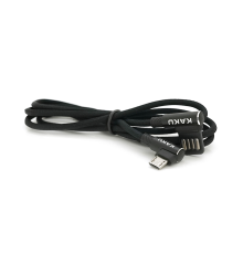 Кабель iKAKU KSC-028 JINDIAN charging data cable for micro, Black, довжина 1м, 2.4A, BOX