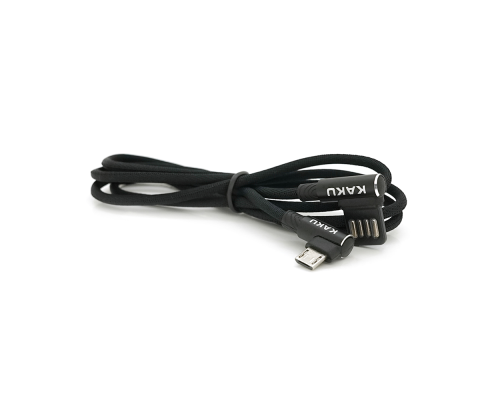 Кабель iKAKU KSC-028 JINDIAN charging data cable for micro, Black, довжина 1м, 2.4A, BOX