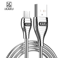 Кабель iKAKU ALLOY series for mirco, Silver, длина 1м, 2.8A, BOX