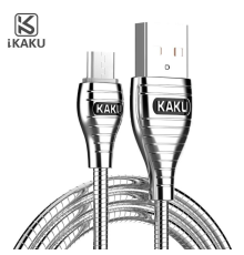 Кабель iKAKU ALLOY series for mirco, Silver, длина 1м, 2.8A, BOX