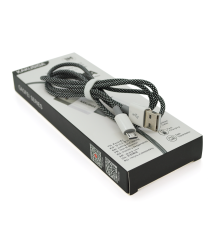 Кабель iKAKU KSC-723 GAOFEI smart charging cable for micro, Black, довжина 1м, 2.4A, BOX