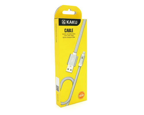 Кабель iKAKU KSC-090 XINGGUANG series for mirco, Silver, довжина 2м, 2,8А, BOX