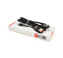 Кабель iKAKU KSC-192 GEDIAO zinc alloy charging data cable series for micro, Black, довжина 1,2м, 3,2А, BOX