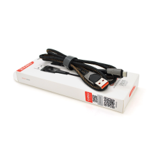 Кабель iKAKU KSC-192 GEDIAO zinc alloy charging data cable series for micro, Black, довжина 1,2м, 3,2А, BOX