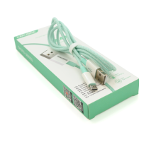 Кабель iKAKU KSC-723 GAOFEI smart charging cable for micro, Green, довжина 1м, 2.4A, BOX