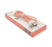 Кабель iKAKU KSC-723 GAOFEI smart charging cable for micro, Pink, довжина 1м, 2.4A, BOX Кабель iKAKU KSC-723 GAOFEI smart charging cable for micro, Pink, довжина 1м, 2.4A, BOX