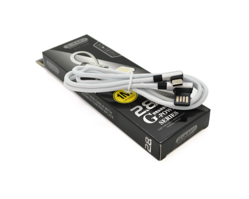 Кабель iKAKU KSC-028 JINDIAN charging data cable forType-C, Silver, довжина 1м, 2.4A, BOX