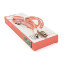 Кабель iKAKU KSC-723 GAOFEI smart charging cable for Type-C, Pink, довжина 1м, 2.4A, BOX
