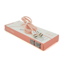 Кабель iKAKU KSC-723 GAOFEI PD20W smart fast charging cable (Type-C to Type-C), Pink, довжина 1м, BOX