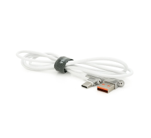 Кабель iKAKU KSC-125 ZIDAN zinc alloy charging data cable series for Type-C, White, довжина 1м, 3,2А, BOX Кабель iKAKU KSC-125 ZIDAN zinc alloy charging data cable series for Type-C, White, довжина 1м, 3,2А, BOX