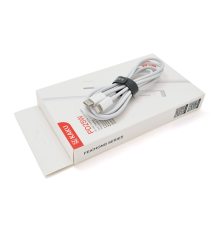 Кабель iKAKU KSC-507 FEICHONG fast charging data cable (TYPE-C to Lightning), White, довжина 1.2м, 3,2А, BOX