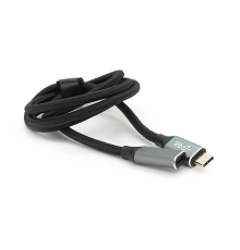 Подовжувач Type-C to Type-C (USB 3.2 GEN2 male to female), обплетення, Black, довжина 1м, підтримка 100W/10Gbps, 4K60HZ audio/video outpout, BOX