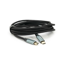 Кабель Type-C to Type-C (USB 3.2 GEN2 male to male), обплетення, Black, довжина 3м, підтримка 100W/10Gbps, 4K60HZ audio/video outpout, BOX