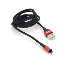 Кабель магнітний PZX V133, Lighting, Output, 3.1A, Black, довжина 1м, BOX