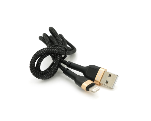 Кабель PZX V165, Lighting, Output 3.0A, Gold, довжина 1.0м, BOX