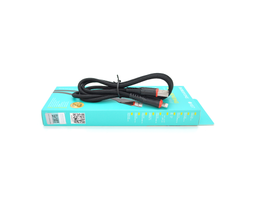 Кабель Borofone BX67, Lighting-USB, 2.4A, Black, довжина 1м, BOX