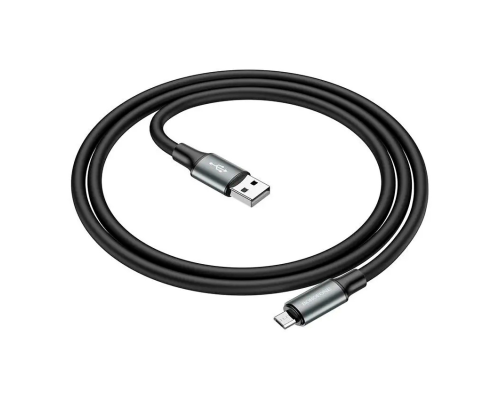 Кабель Borofone BX82, USB-Micro, 2.4A, довжина 1м, Black, BOX
