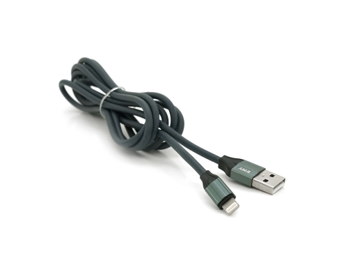 Кабель EMY MY-732, Lighting, 2.4A, Silver, довжина 1м, BOX