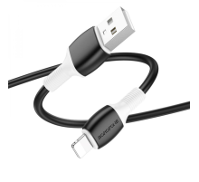 Кабель Borofone BX84, Lighting-USB, 2.4A, довжина 1м, Black, BOX
