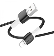 Кабель Borofone BX84, Lighting-USB, 2.4A, довжина 1м, Black, BOX