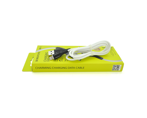 Кабель Borofone BX63, Lighting-USB, 2.4A, довжина 1м, White, BOX