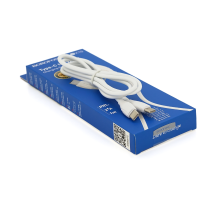 Кабель Borofone BX19, Type-C-Type-C, 3A, довжина 1м, White, BOX