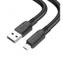 Кабель Borofone BX81, USB-Micro, 2.4A, довжина 1м, Black, BOX