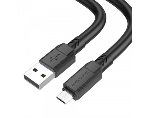 Кабель Borofone BX81, USB-Micro, 2.4A, довжина 1м, Black, BOX