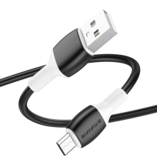 Кабель Borofone BX84, USB-Micro, 2.4A, довжина 1м, Black, BOX