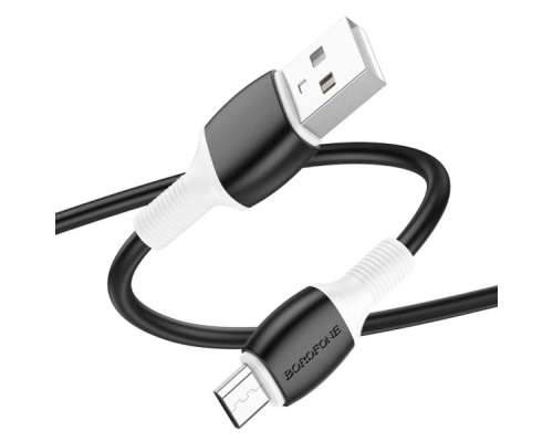 Кабель Borofone BX84, USB-Micro, 2.4A, довжина 1м, Black, BOX Кабель Borofone BX84, USB-Micro, 2.4A, довжина 1м, Black, BOX