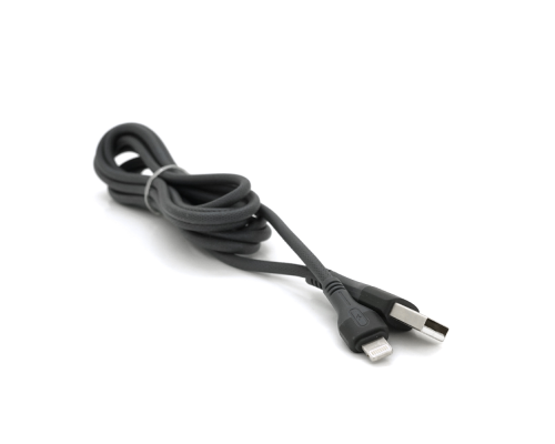 Кабель EMY MY-742, Lighting, 2.4A, Black, довжина 1м, BOX