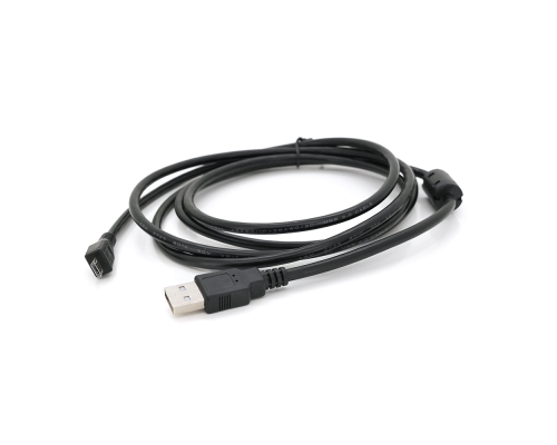 Кабель USB 2.0 (AM/Miсro 5 pin) 1,8м, черный, Пакет Q250