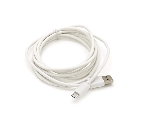 Кабель USB 2.0 (AM/Miсro 5 pin) 2,0м, білий, Пакет