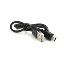 Кабель USB 2.0 (AM / Mini 5 pin) 0.4м, чорний