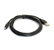 Кабель USB 2.0 (AM / Mini 5 pin) 1,5м, чорний