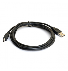 Кабель USB 2.0 (AM / Mini 5 pin) 1,5м, чорний