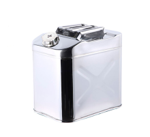 Каністра Merlion ML201-25L, нержавіюча сталь + гнучка лійка, 25л, 370х260х360мм, 2.50 кг, Silver