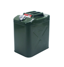 Каністра Merlion YT-HS-FX-30L, металева з клапаном + гнучка лейка, 30л, 355х255х420мм, Зелена