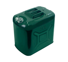 Каністра Merlion YT-HS-FX-50L, металева з клапаном + гнучка лейка, 50л, 472х305х470мм, Зелена
