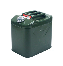 Каністра Merlion YT-HS-FX-25L, металева з клапаном + гнучка лейка, 25л, 355х255х360мм, Зелена