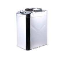 Каністра Merlion ML201-35L, нержавіюча сталь + гнучка лійка, 35л, 370х260х480мм, 3.05 кг, Silver
