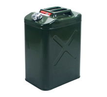 Каністра Merlion YT-HS-FX-40L, металева з клапаном + гнучка лейка, 40л, 355х255х530мм, Зелена