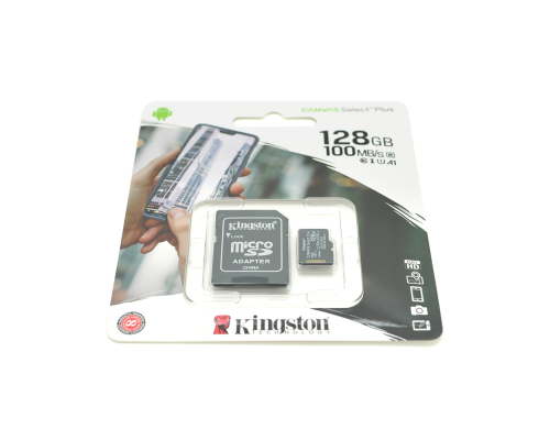 Карта пам'яті Kingston Canvas microSDHC Class 10 UHS-I, 128GB