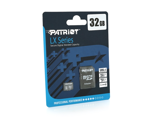 Карта пам'яті Patriot LX microSDHC Class 10 UHS-I, 32GB