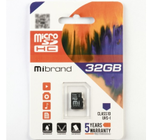 Карта пам'яті Mibrand microSDHC Class 10 UHS-I, 32GB