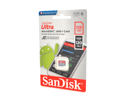 Карта пам'яті SanDisk microSDHC Class 10 UHS-I, 256GB
