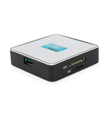 Кардридер універсальний USB 3.0 HDH-939 SD/MMC/MS/TF/M2, USB2.0, White, Блістер