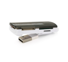 Кардрідер універсальний 4в1 MERLION CRD-7BL TF / Micro SD, USB2.0, Black, OEM Q50