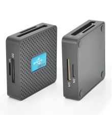 Кардридер універсальний USB 3.0 HDH-939 SD/MMC/MS/TF/M2, USB2.0, Black, Блістер